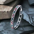 Elegant Multicolor 14K White Gold Plated Cubic Zirconia Women Bracelet
